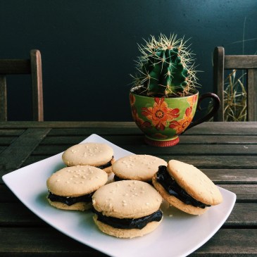 Tahini Shortbread Sandwich Cookies
