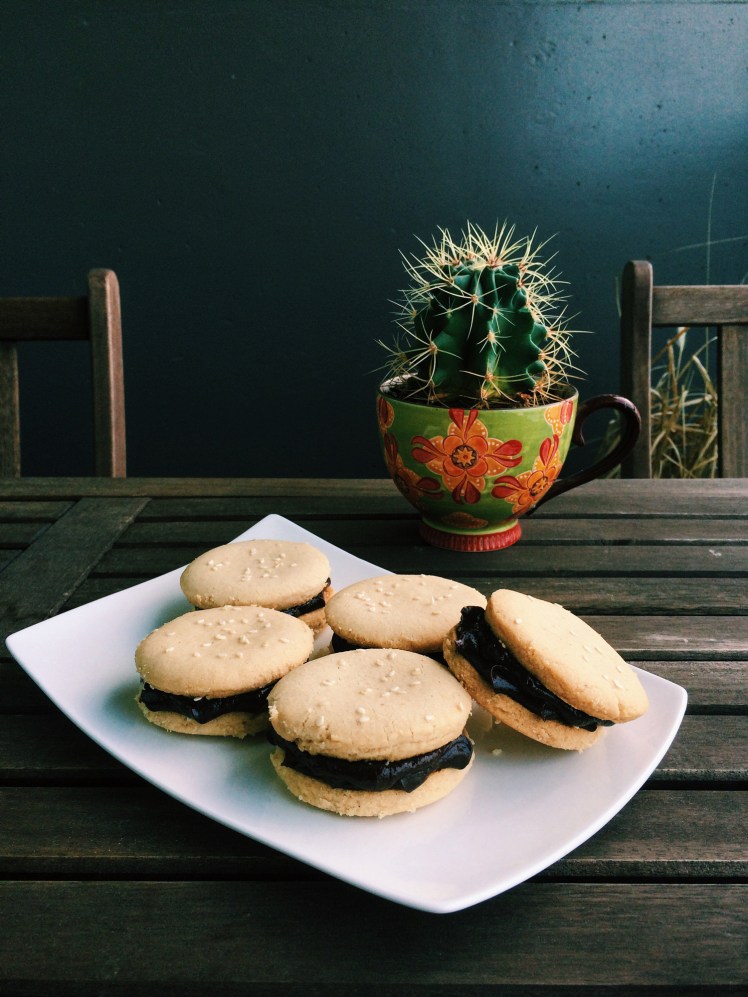 Tahini Shortbread Sandwich Cookies