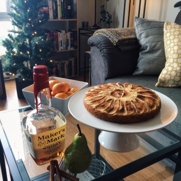 Vanilla Pear Bourbon Tea Cake