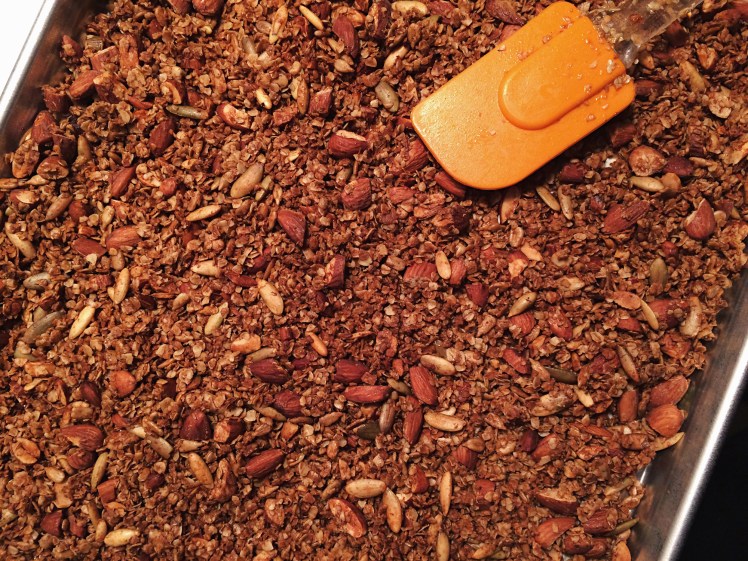 Go-to Granola baked on sheet