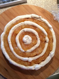 Orange Ginger Cake with Cinnamon Molasses Buttercream marmalade filling