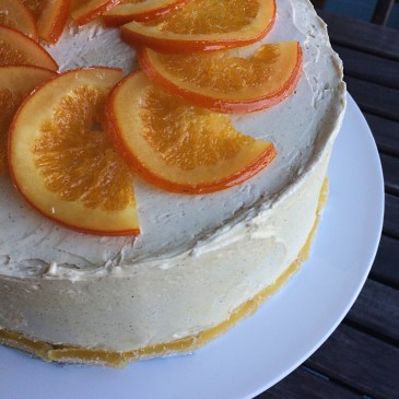 Orange Ginger Cake with Cinnamon Molasses Buttercream
