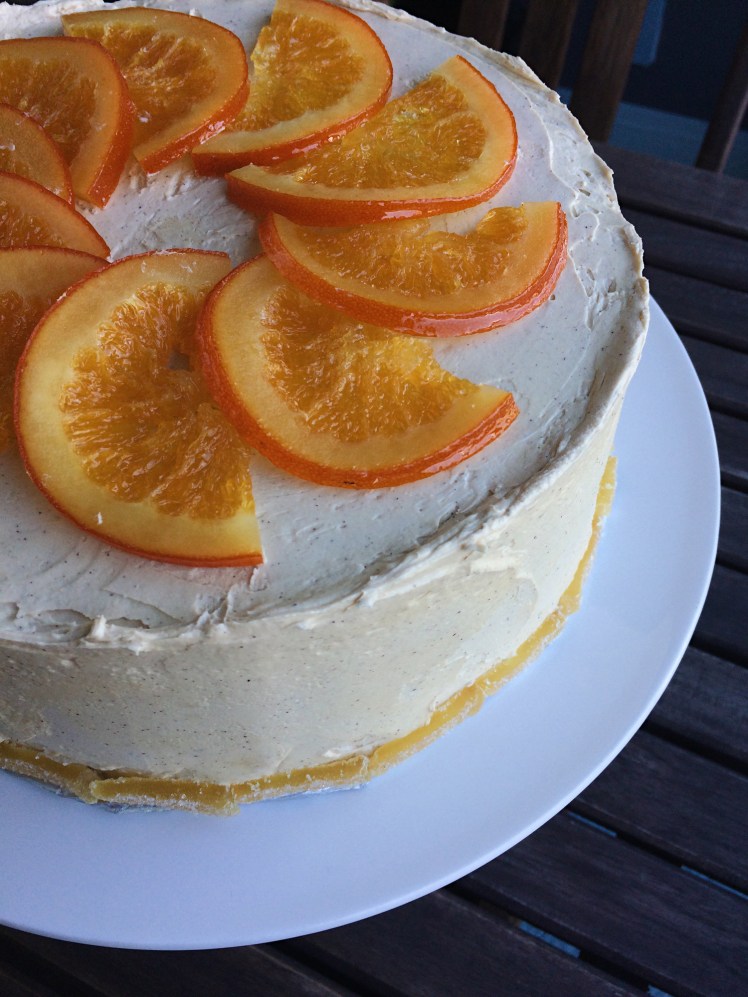 Orange Ginger Cake with Cinnamon Molasses Buttercream