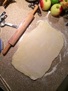 Pastry Dough Rolled Out