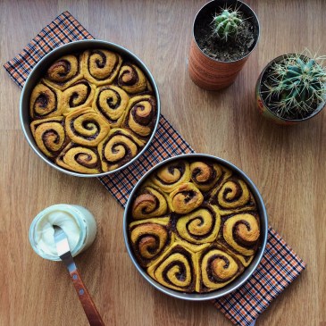 Pumpkin Spice Cinnamon Roll