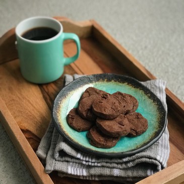 double chocolate slice-and-bake cookies
