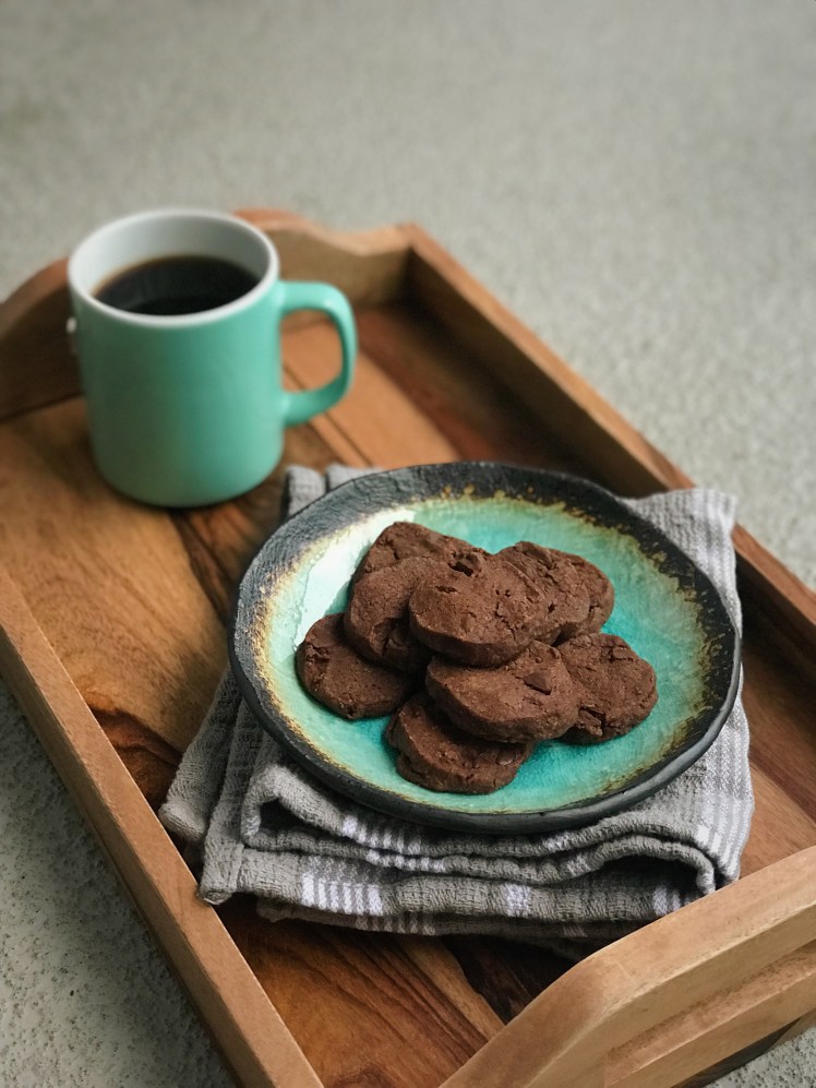 double chocolate slice-and-bake cookies