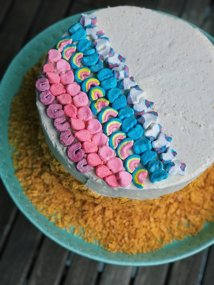 Corn flake cake close up