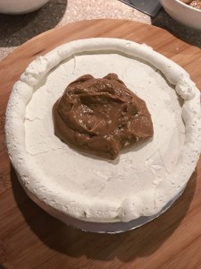 Chai Cake Cardamom Frosting Black Tea Custard assembly